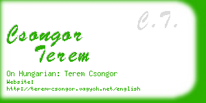 csongor terem business card